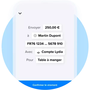 Avec Lydia, les virements bancaires sont gratuits et instantanés.