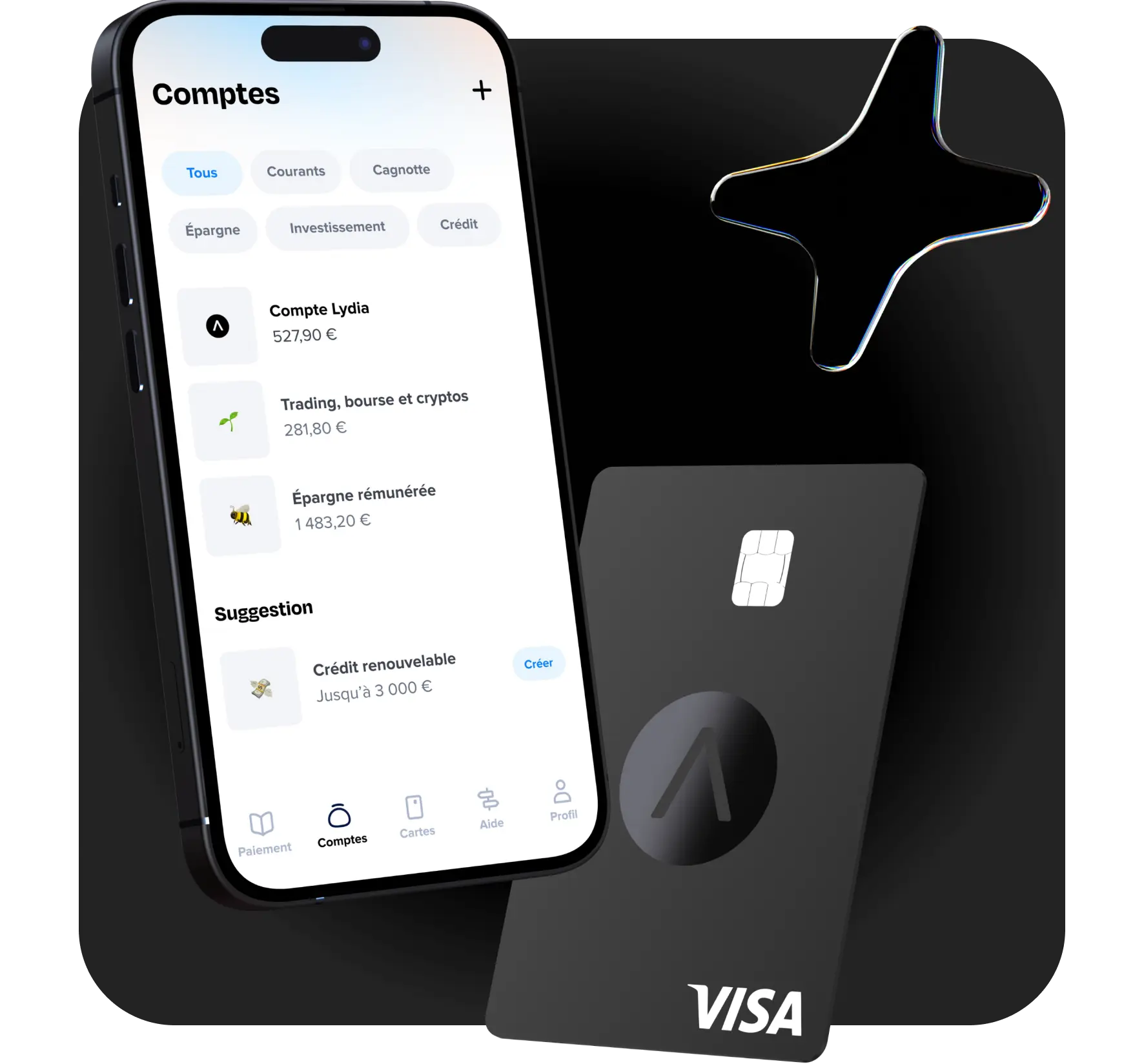 Carte et compte courant avec assurance